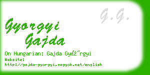 gyorgyi gajda business card